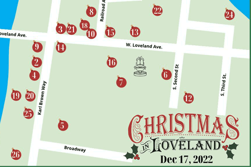 [Updated maps with Parking] The 2022 Christmas in Loveland!