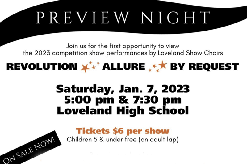 [Tonight] “Preview Night” for Loveland High School’s Show Choirs