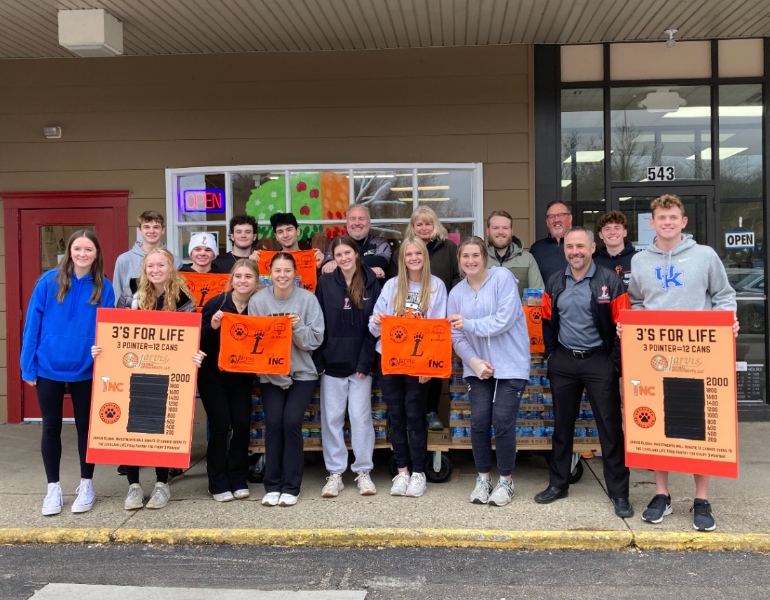 Students at Loveland High School collected 3,000 canned goods for the LIFE Food Pantry