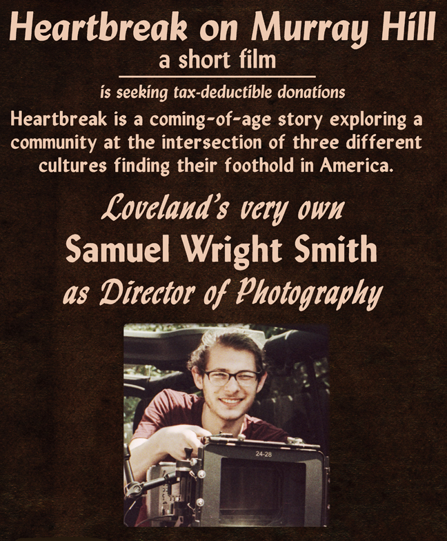 Become a “credited” Producer of Samuel Wright Smith’s high-profile short film, Heartbreak on Murray hill