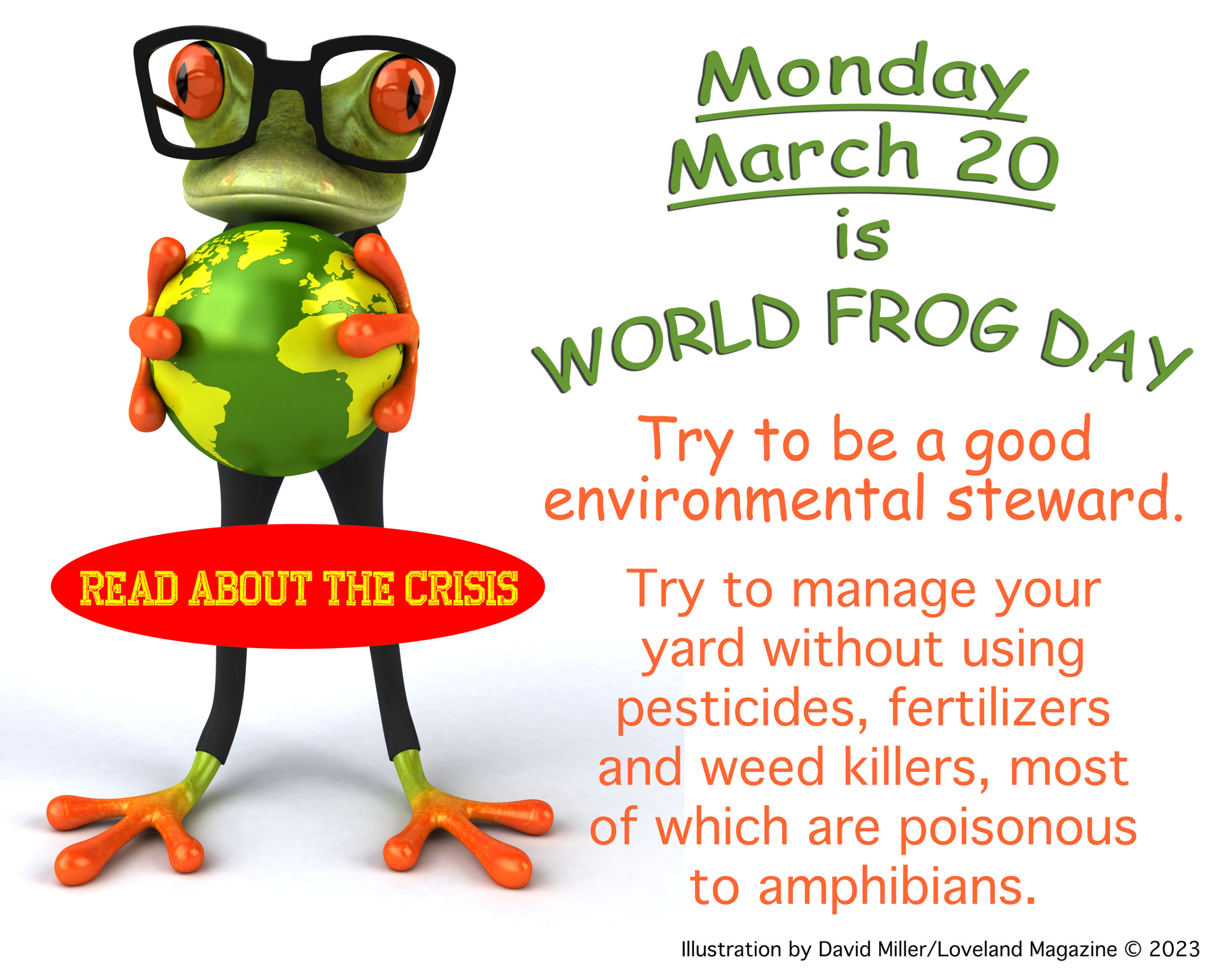 Monday is WORLD FROG DAY