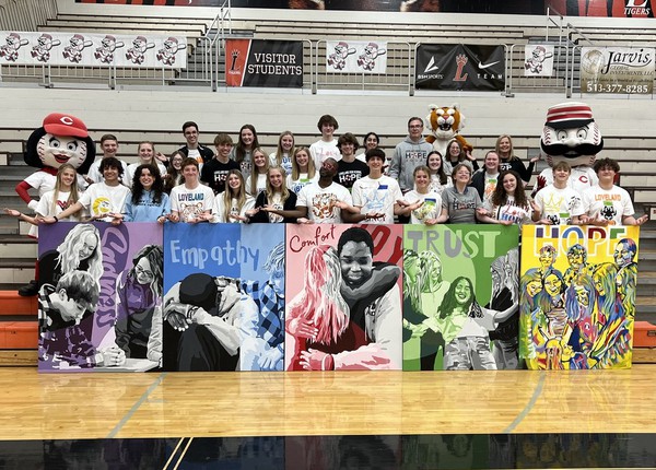 Loveland High School Hope Squad takes lead role in creating mural