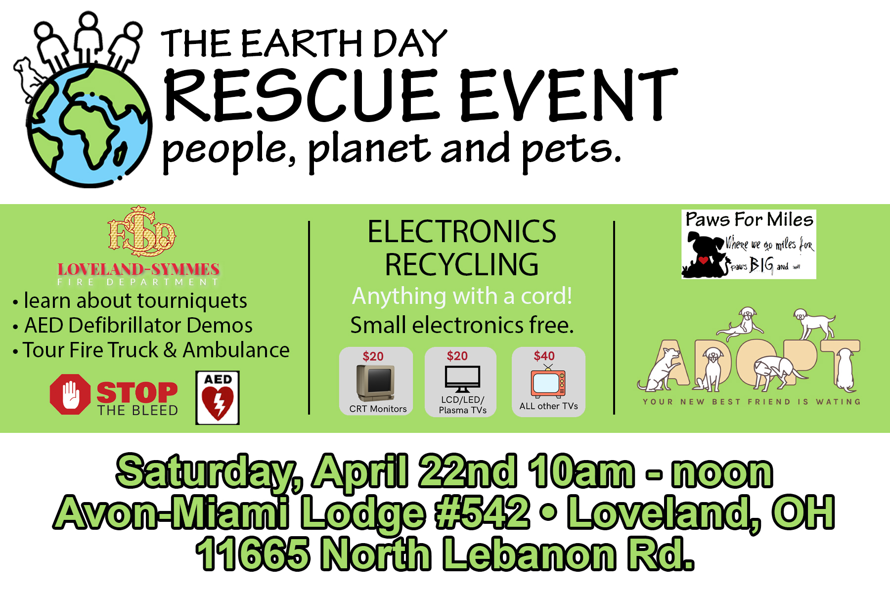 Earth Day Rescue Event and Open House