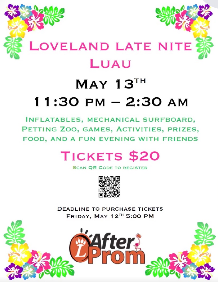 Loveland High School’s After Prom is this Saturday