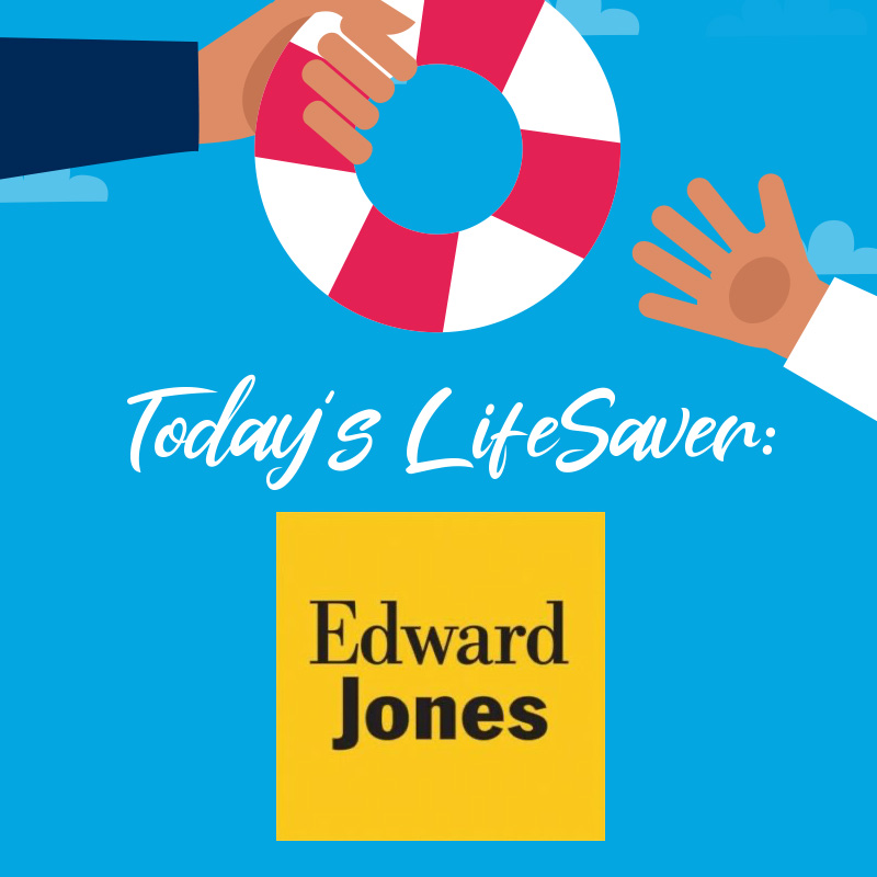 Jeffrey Atkinson of Edward Jones is a “LIFEsaver”