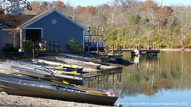 The boathouse at Lake Isabella just outside of Loveland at the I-275 interchange.