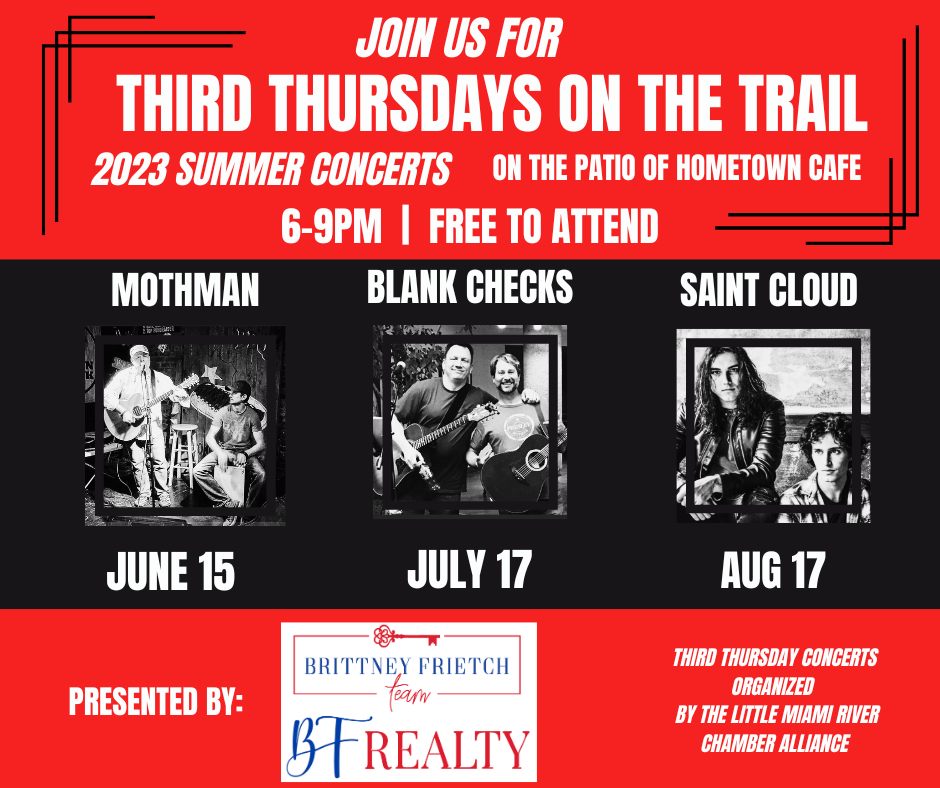 Third Thursday Summer Concert: Mothman tonight at Hometown Cafe on the Bike Trail