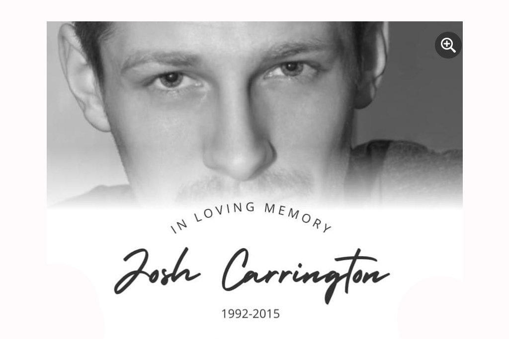 Josh Carrington memorial bench dedication at Loveland High School