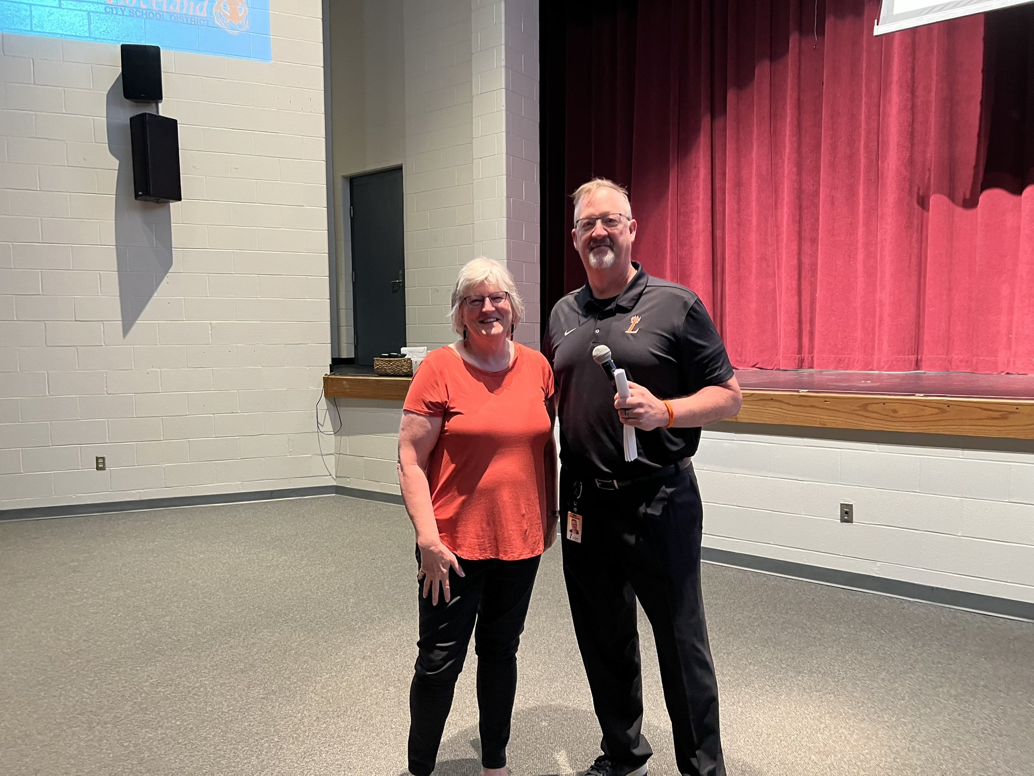 Board President Dr. Kathy Lorenz was recognized today