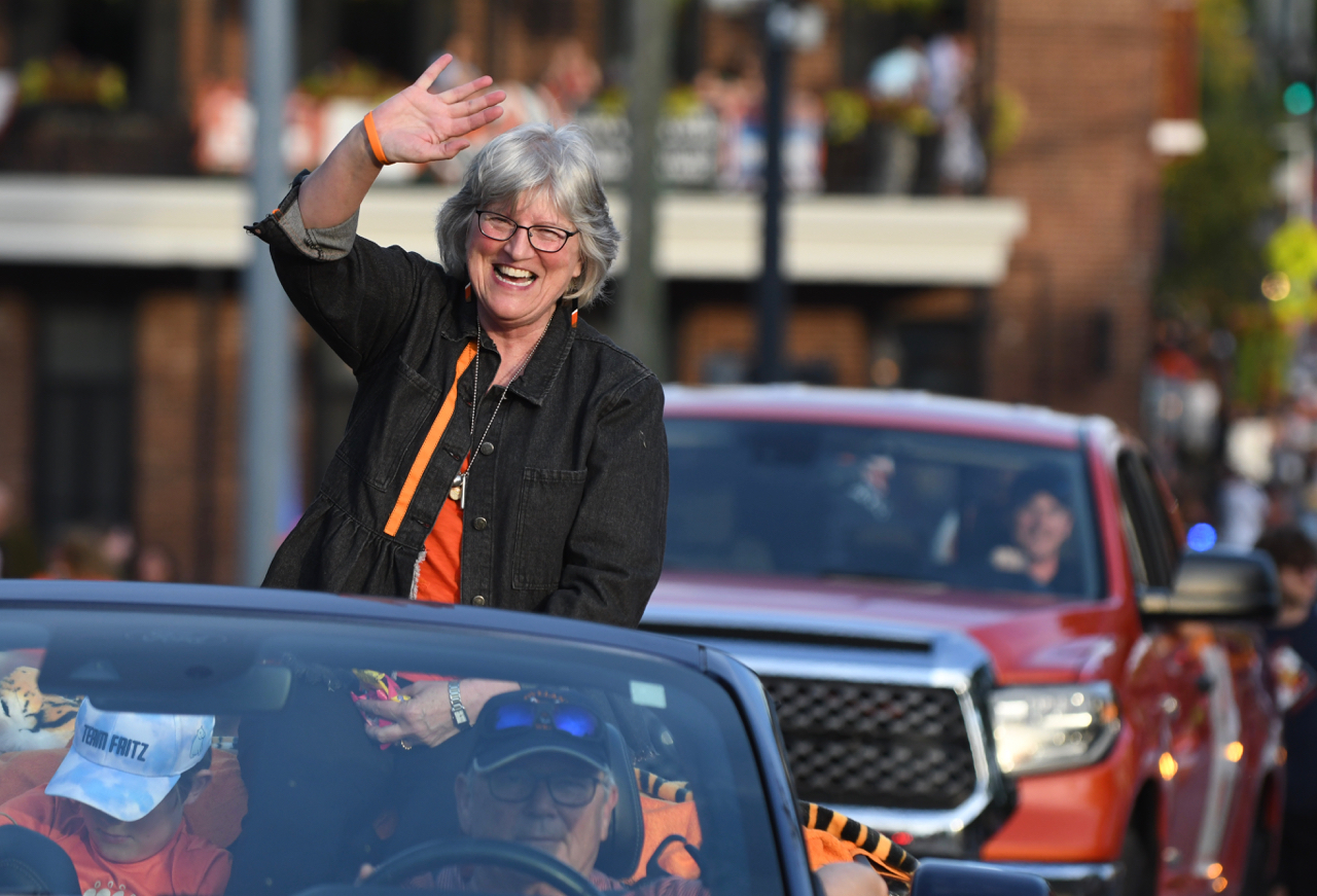 [Video] Dr. Kathryn Lorenz recognized during Homecoming pre-game