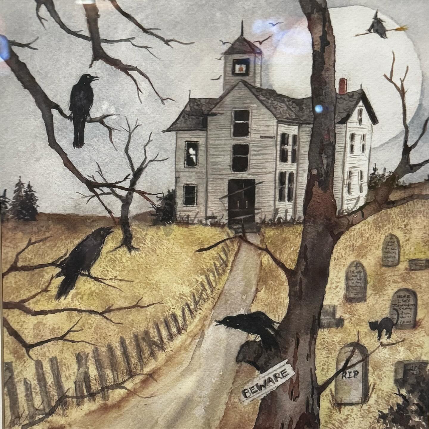 Art Wall at Paxton’s Grill features Autumn and Halloween and local artists