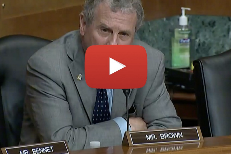 Senator Sherrod Brown highlighted his work to crack down on fentanyl traffickers in Senate hearing