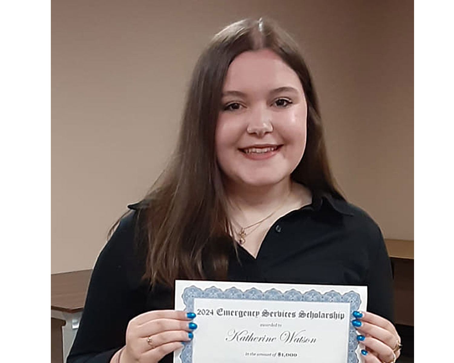 2024 Loveland Emergency Services Scholarship presented to Katherine Watson