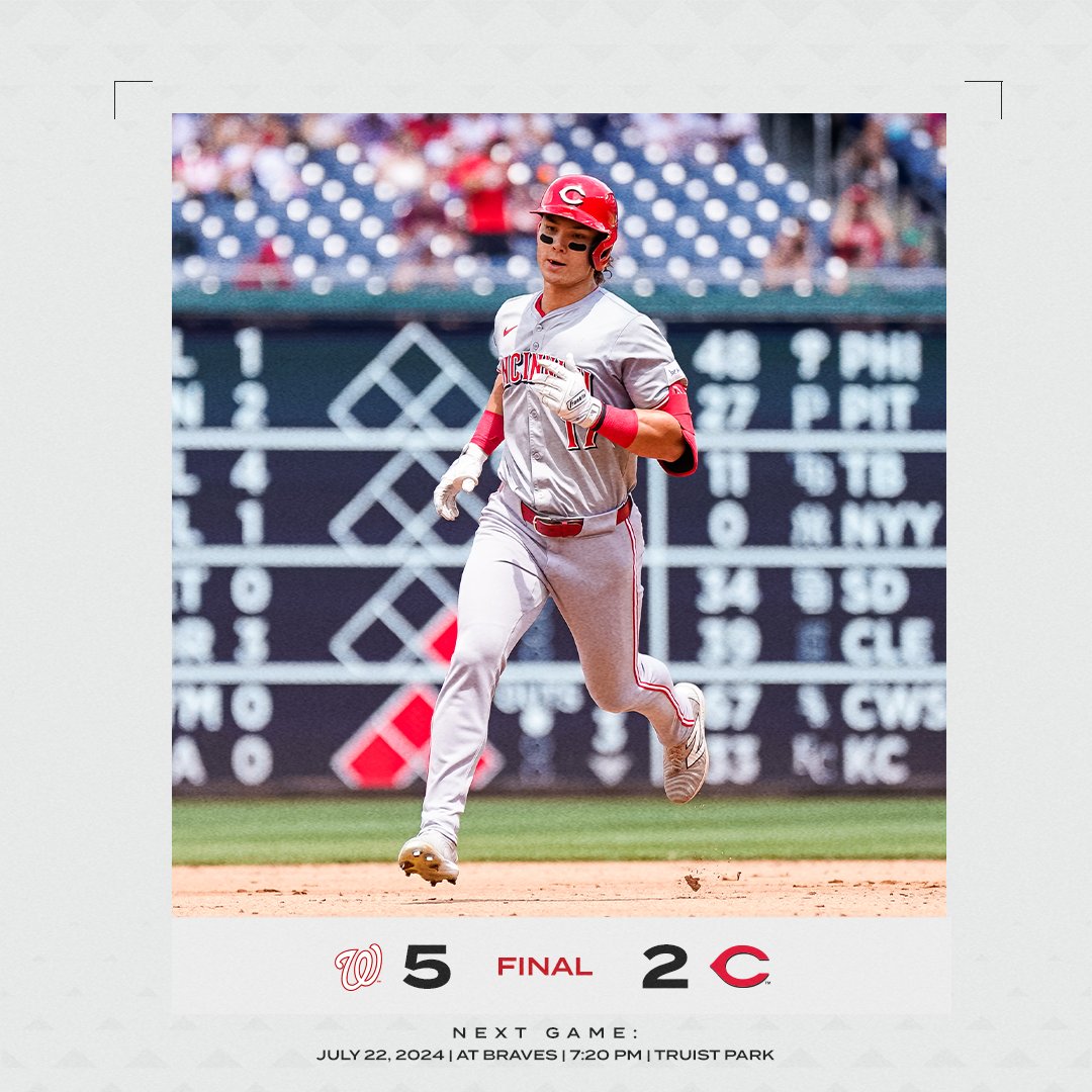 Red White and Swept: The Reds Fall to Nationals in Stumble to Start the Second Half