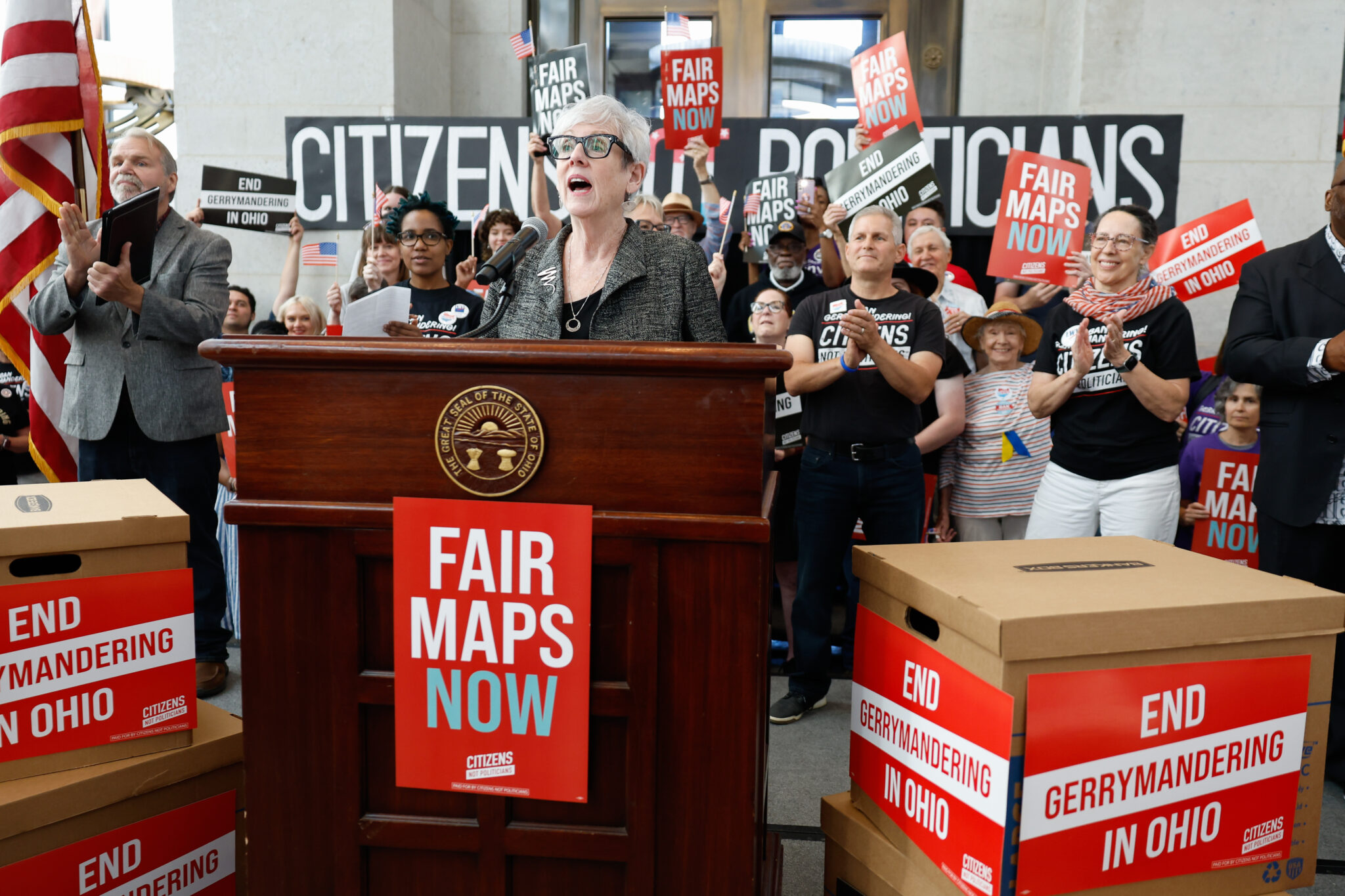 Ohio redistricting reform group submits more than 731,000 signatures, sets sights on November