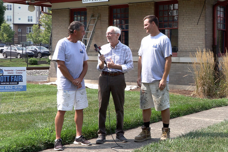 Scott Fair Painting Service helps preserve iconic Loveland B&O Railroad Depot