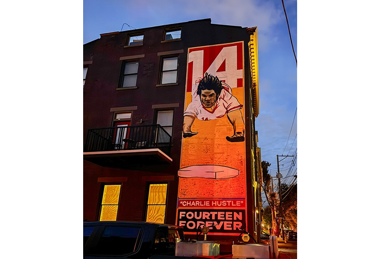 Reds & AGAR collaborate on Pete Rose mural for BLINK