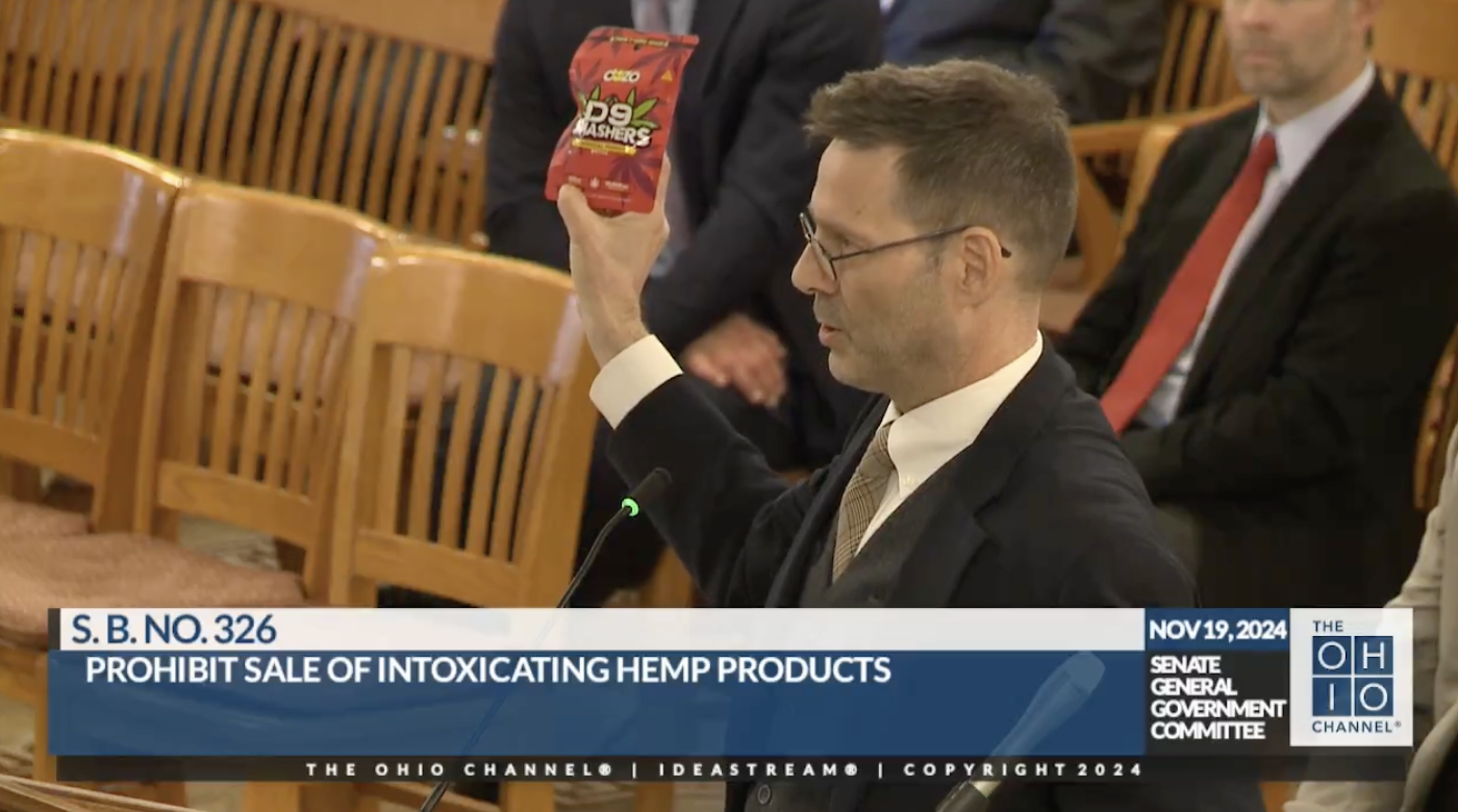 Poison control center workers support Ohio Senate bill that would ban intoxicating hemp products