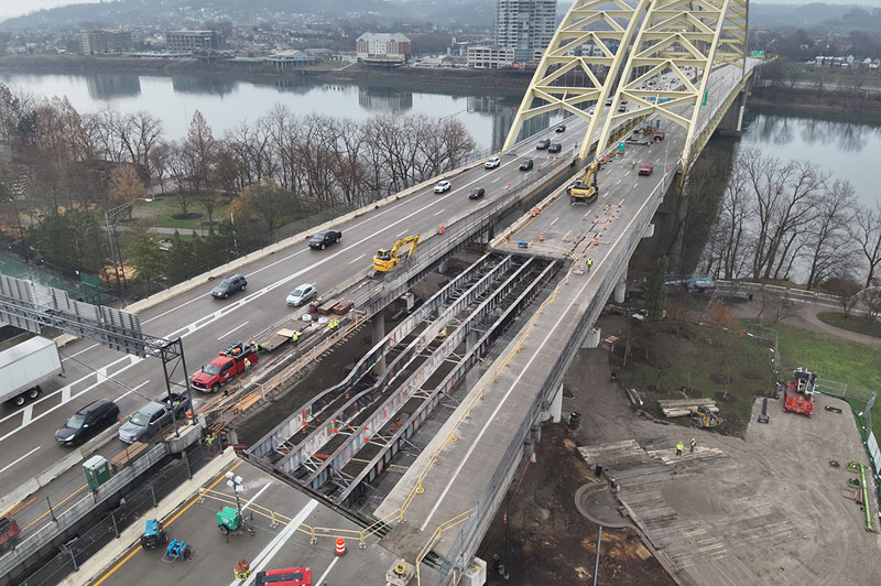 [With Photo Album] I-471 Fire repair update from ODOT