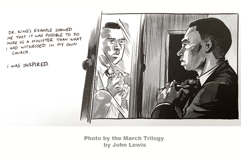 Civil rights icon John Lewis discusses his first meeting with Dr. Martin Luther King Jr.