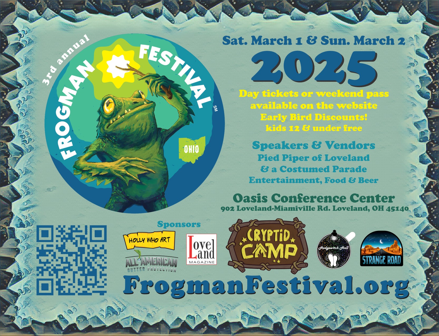 Frogman Festival  returns March 1st and 2nd to Loveland, Ohio