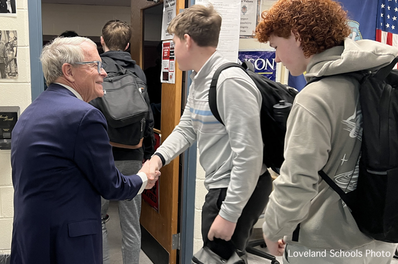 Governor DeWine attends Loveland High School class