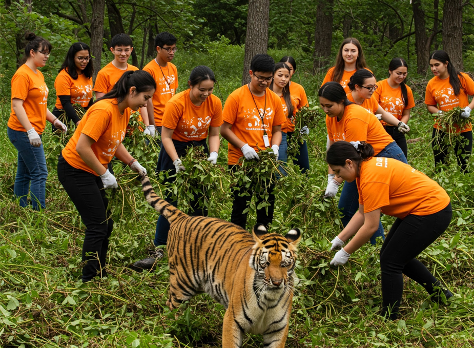 Help with invasive tree removal at Loveland High School