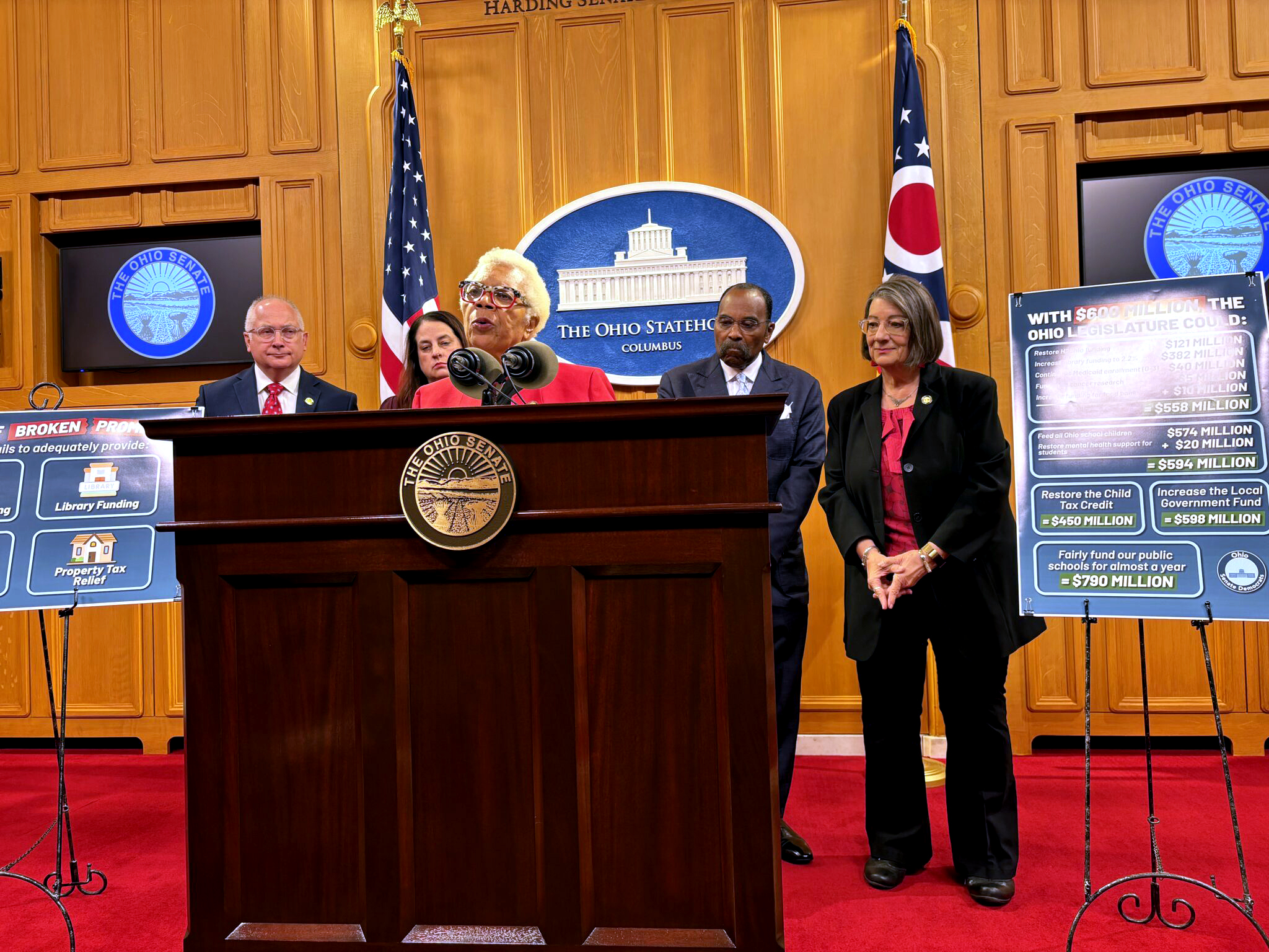Ohio Senate Democrats hope to fully fund public schools, not fund Browns stadium in state budget