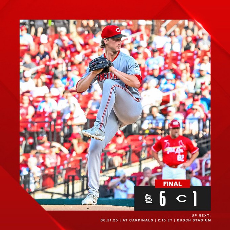 The Reds Bats Go Quiet In Series Opening Loss to the Cardinals