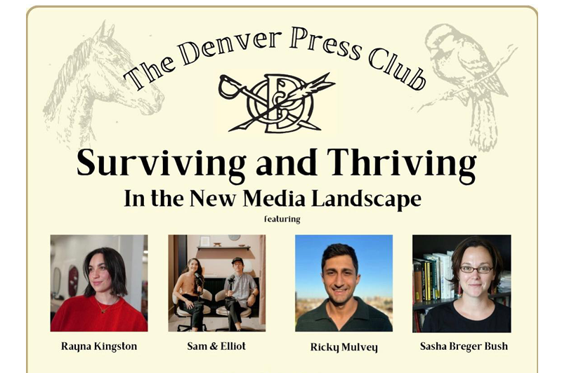 Loveland native Ricky Mulvey will appear at The Denver Press Club’s monthly salon
